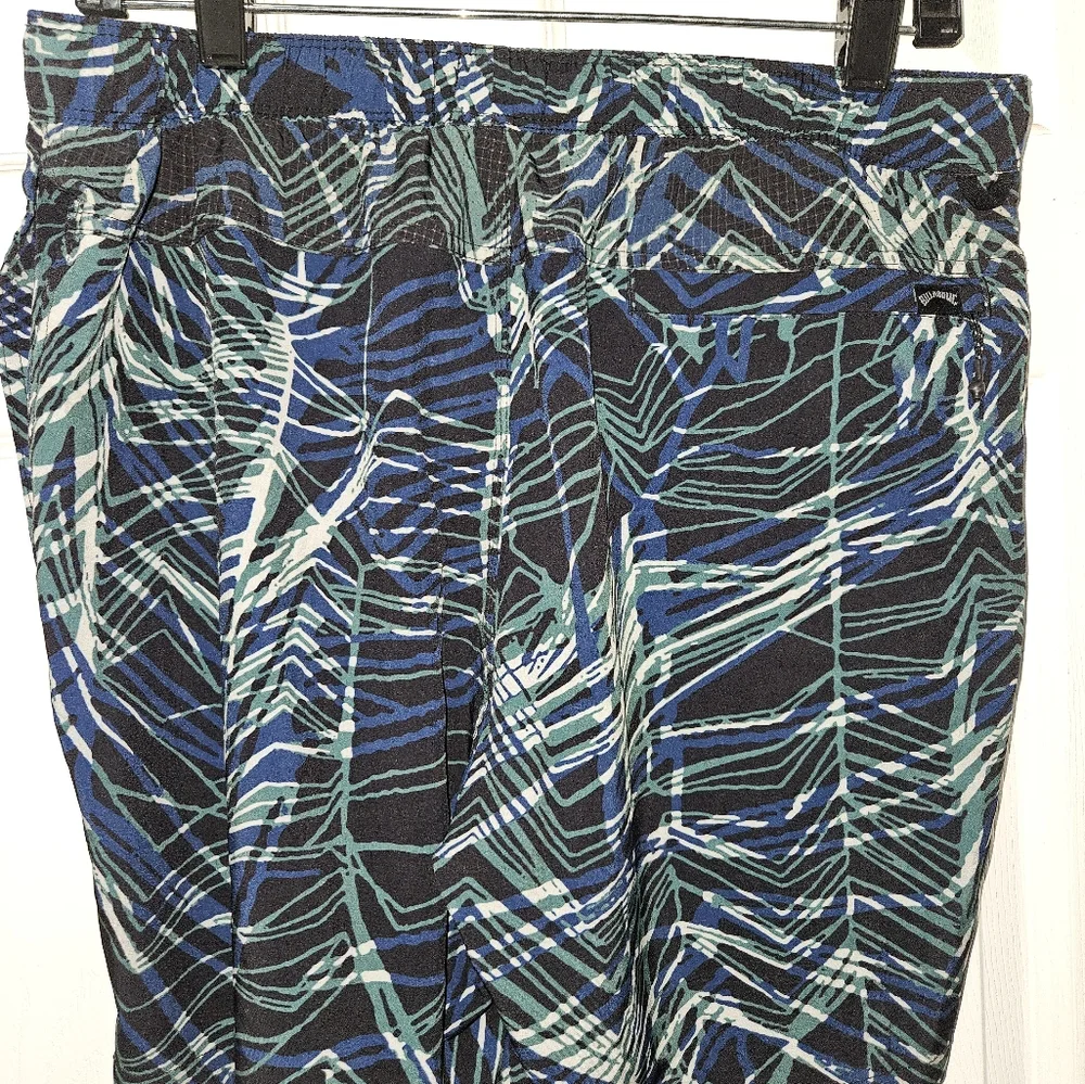 Billabong Board Shorts‎ Mens Med Black Green Adventure Divison